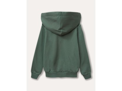 Unisex mikina na zip s kapucí LA - Khaki