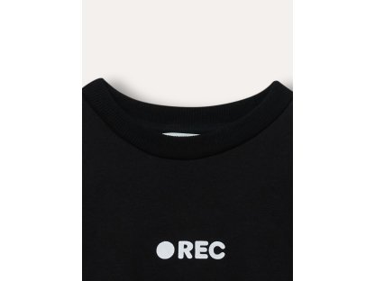 Unisex mikina REC - Černá