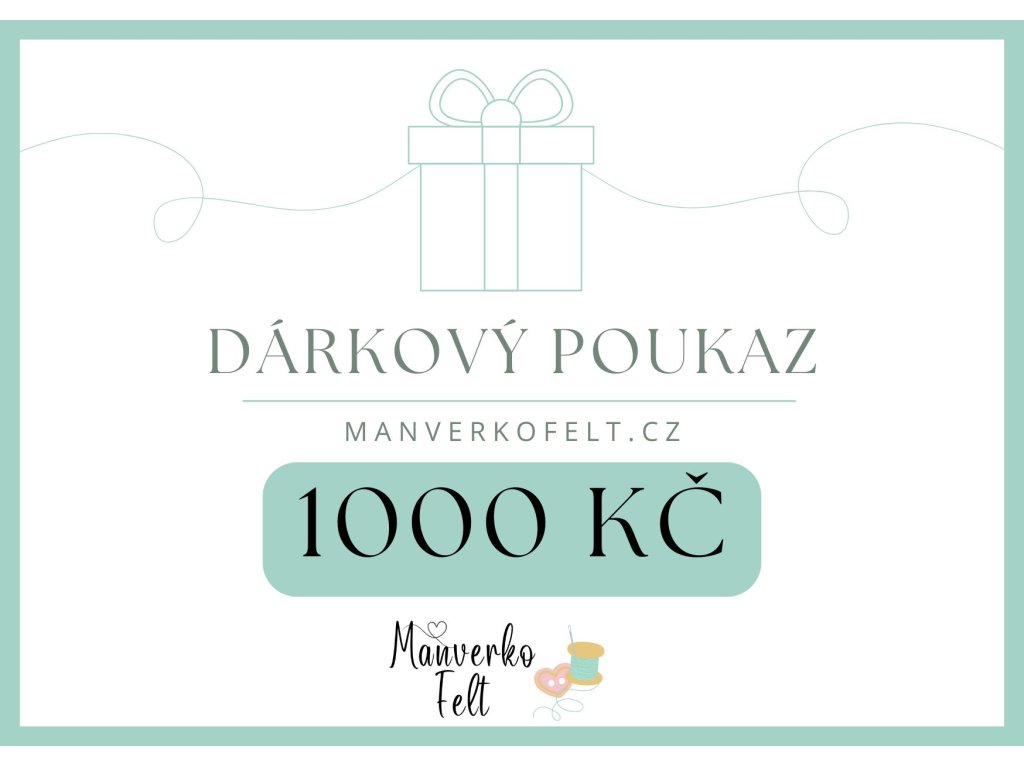 Dárkový poukaz v hodnotě 1000 Kč