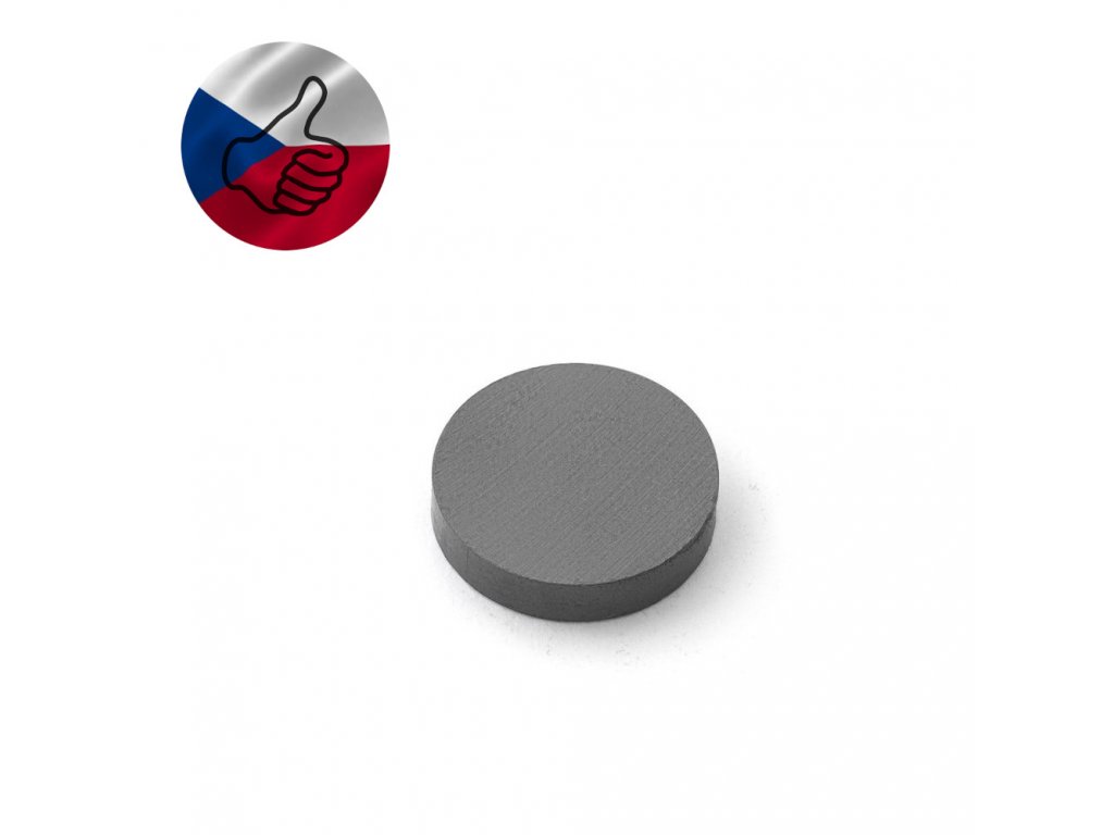 Feritový magnet kotouč 14x3 mm