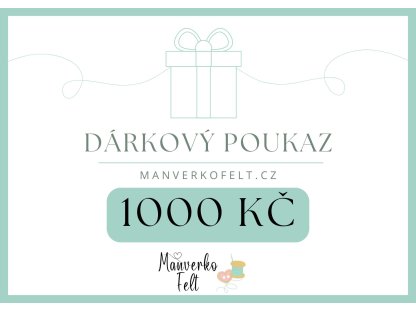 Dárkový poukaz v hodnotě 1000 Kč