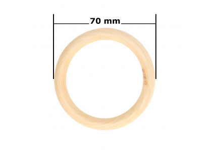 Dřevěný kroužek přírodní Ø 70 mm 2