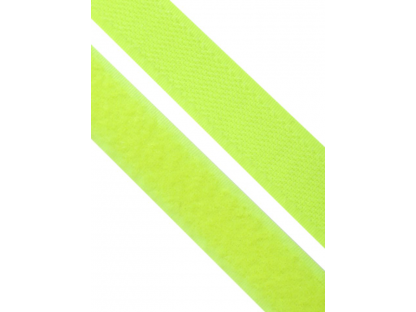 Suchý zip 20mm žlutozelený neon