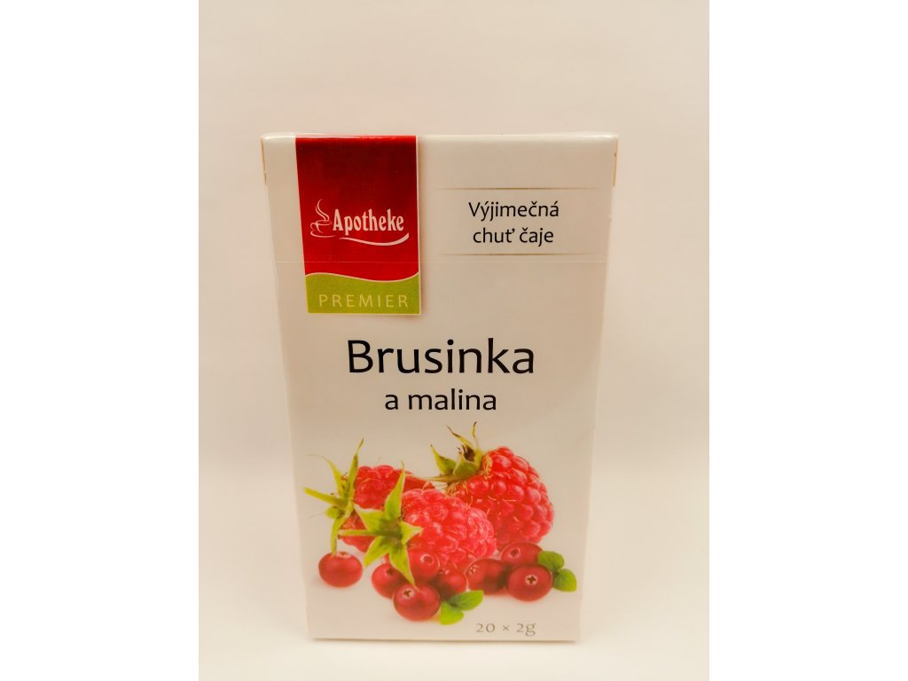 Čaj Apotheke Brusinka a malina 20 x 2 g