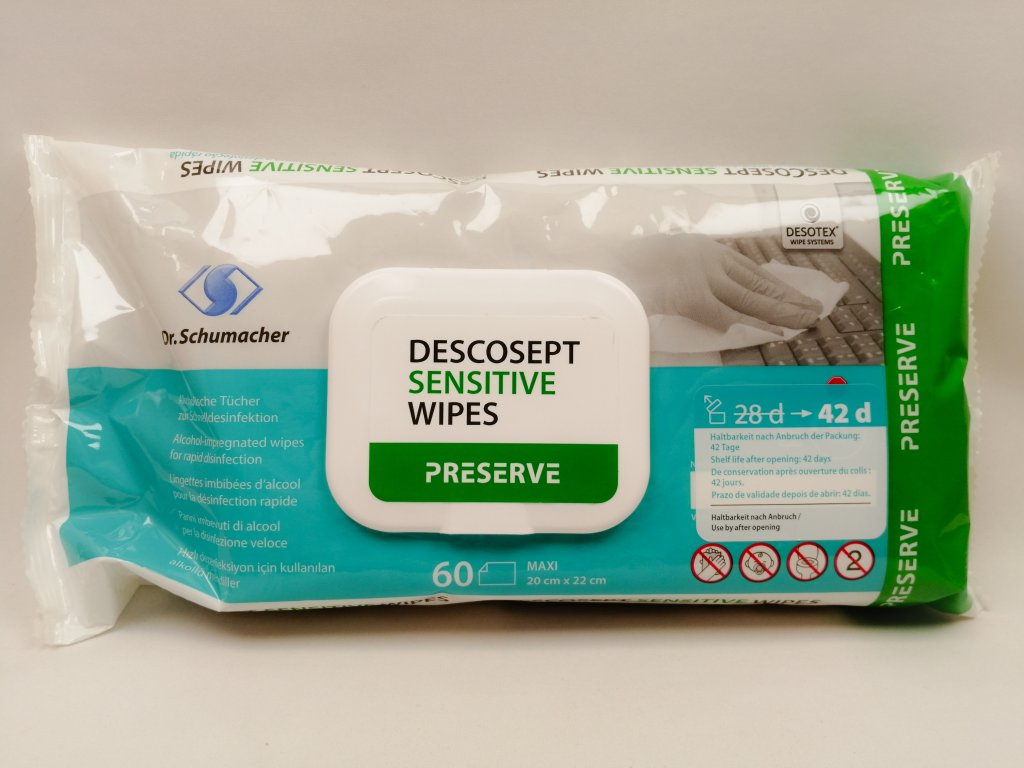 Descosept Sensitive Wipes ubrousky /60 ks/