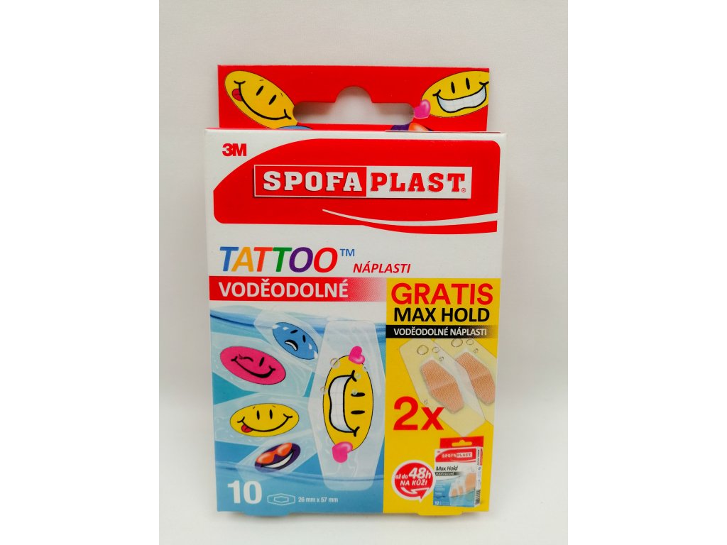 Dětské náplasti 3M Spofaplast Tattoo voděodolné /10 ks/