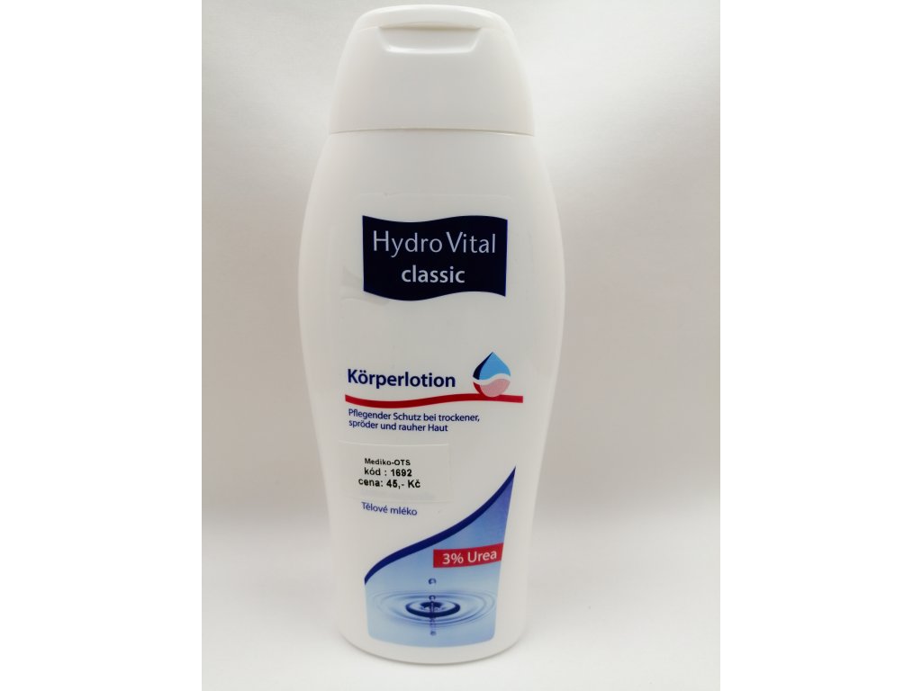 HydroVital Classic Urea tělové mléko s ureou 3 % 250 ml