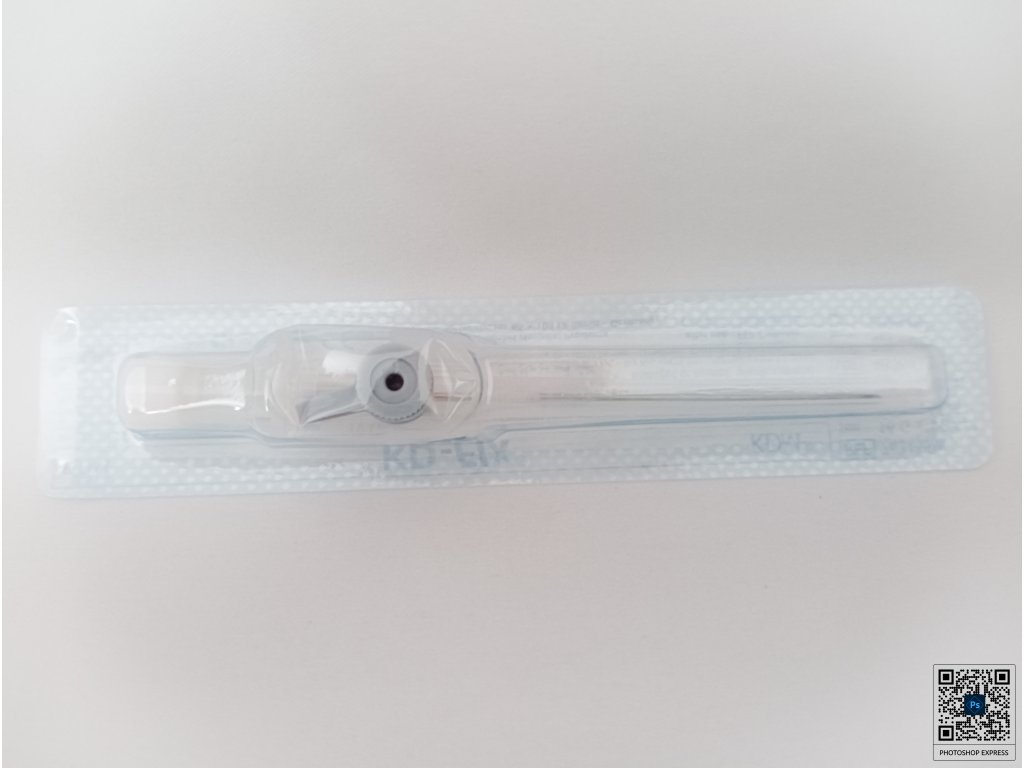 Intravenózní katetr KDM s křidélky a portem G 16 1,7 x 45 mm šedý