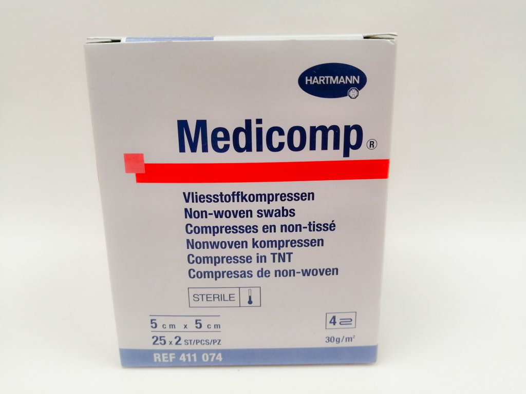 Medicomp NT ster. 5 x 5 cm /25 x 2 ks/