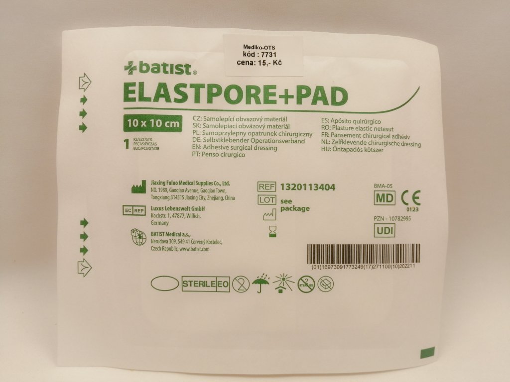 Náplast Elastpore + PAD 10 x 10 cm sterilní