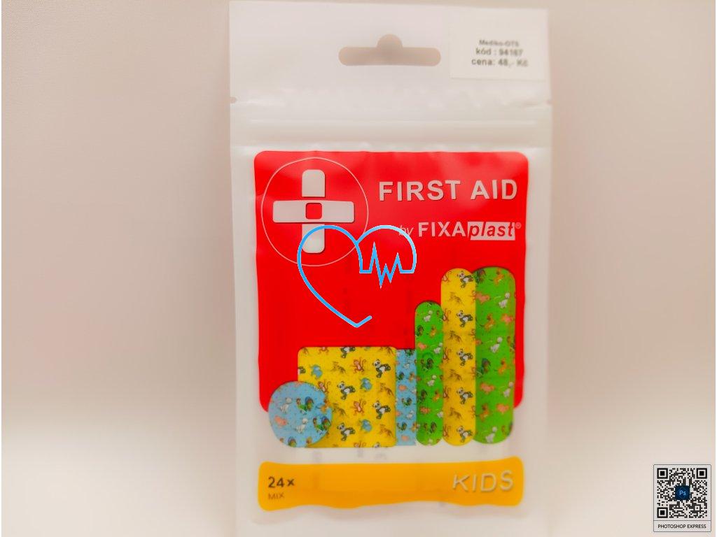 Náplast Fixaplast First Aid, mix /24 ks/