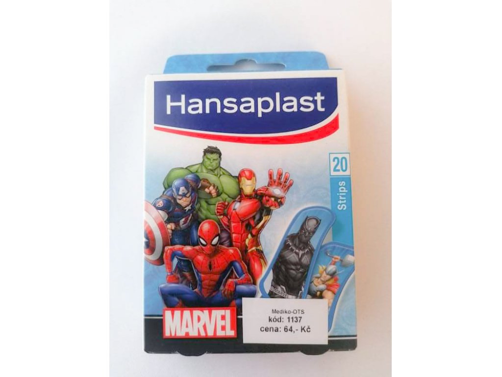 Náplast Hansaplast Marvel Kids /20 ks/