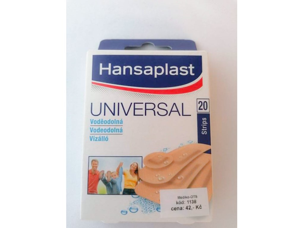 Náplast Hansaplast Universal voděodolná /20 ks/