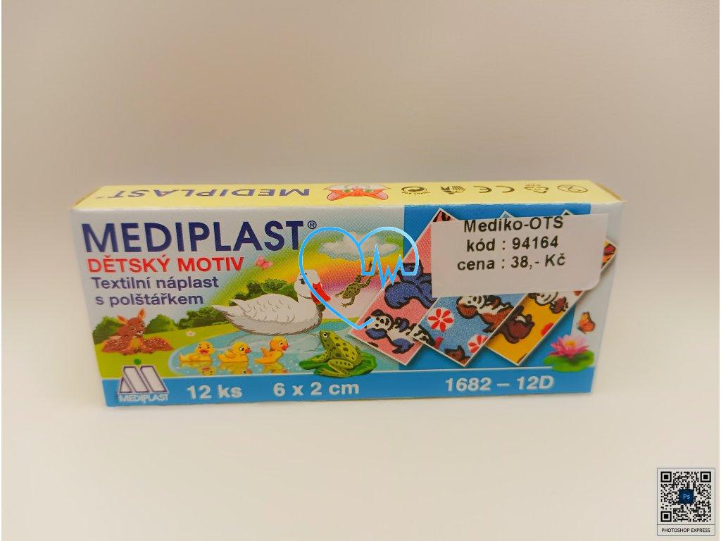 Náplast Mediplast dětská 2 x 6 cm /12 ks/