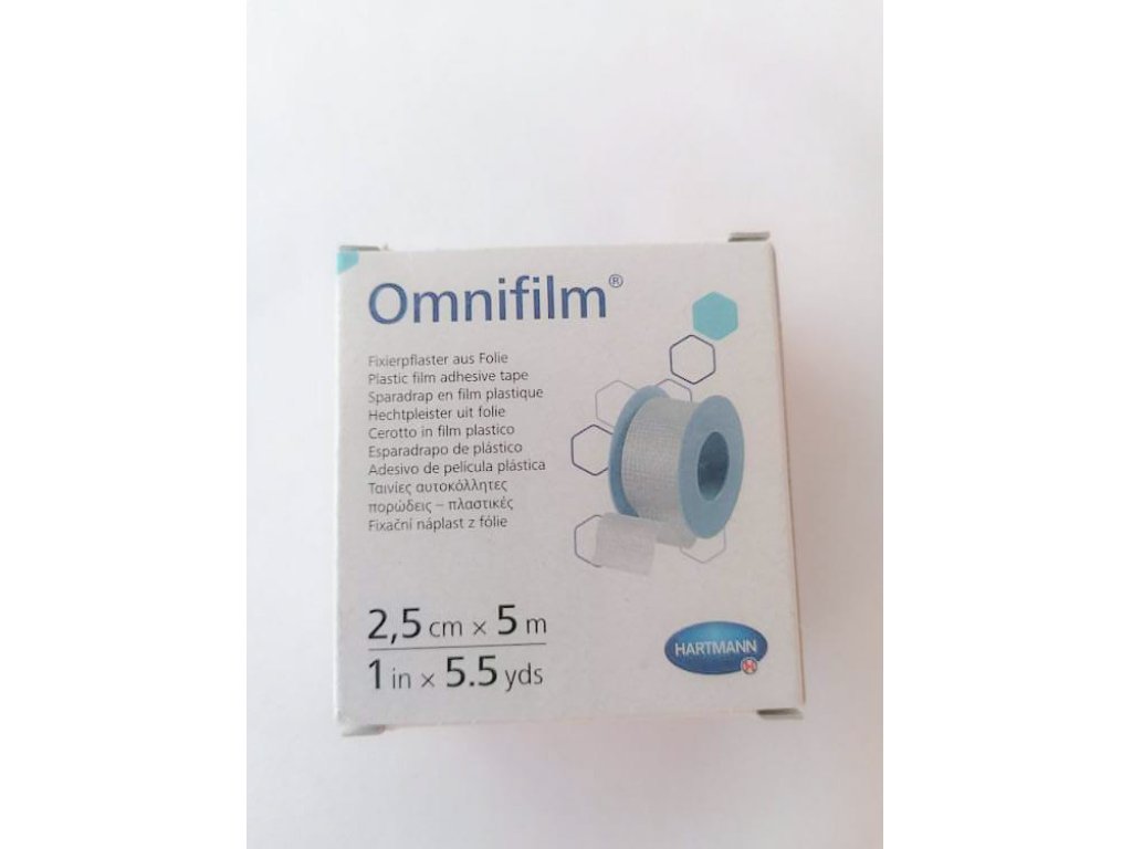 Omnifilm náplast porézní fólie 2,5 cm x 5 m