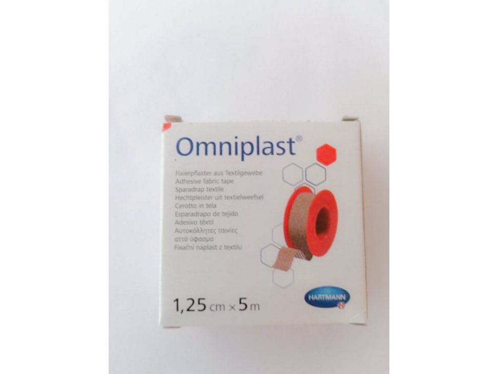 Omniplast textilní náplast 1,25 cm x 5 m