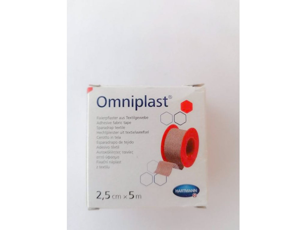 Omniplast textilní náplast 2,5 cm x 5 m