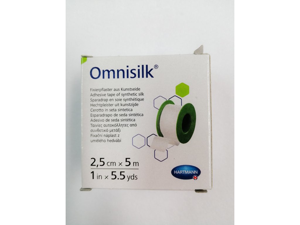 Omnisilk náplast bílé hedvábí 2,5 cm x 5 m