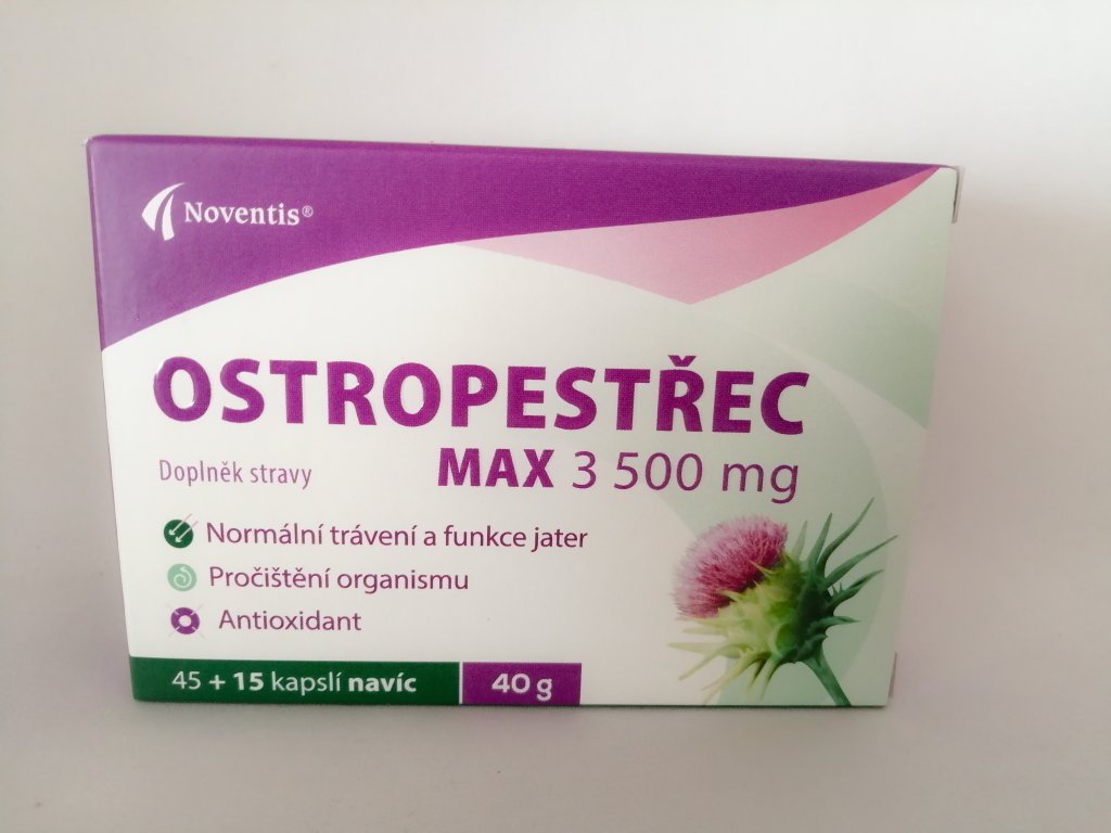 Ostropestřec MAX 3500 mg cps. 45+15