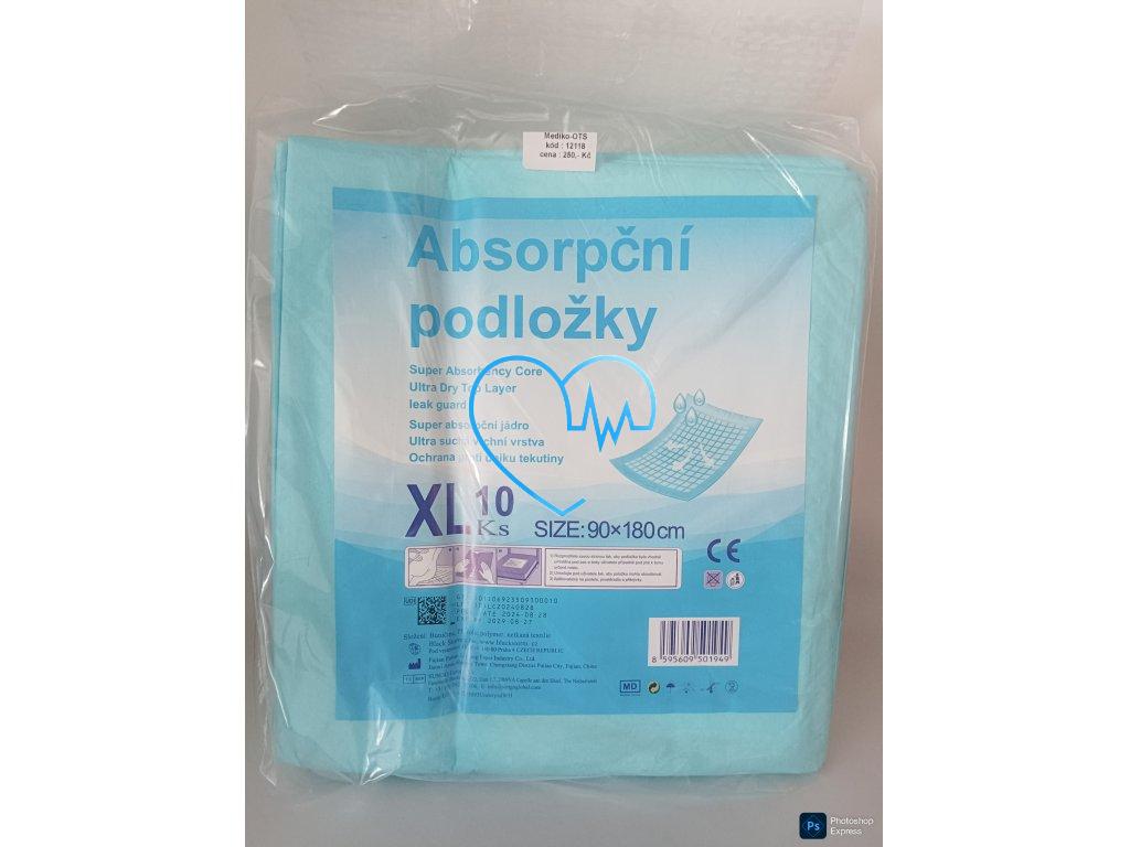 Podložka pod nemocné 90 cm x 180 cm, savost 1650 ml