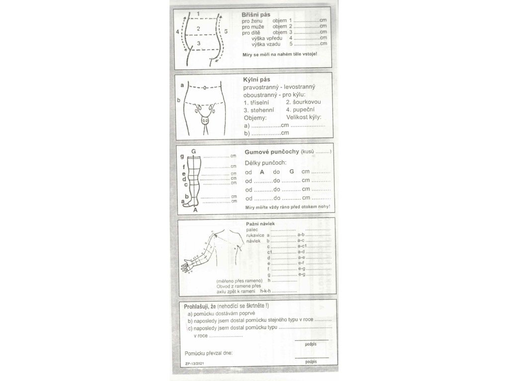 Poukaz na léčeb. a ortop. pomůcku