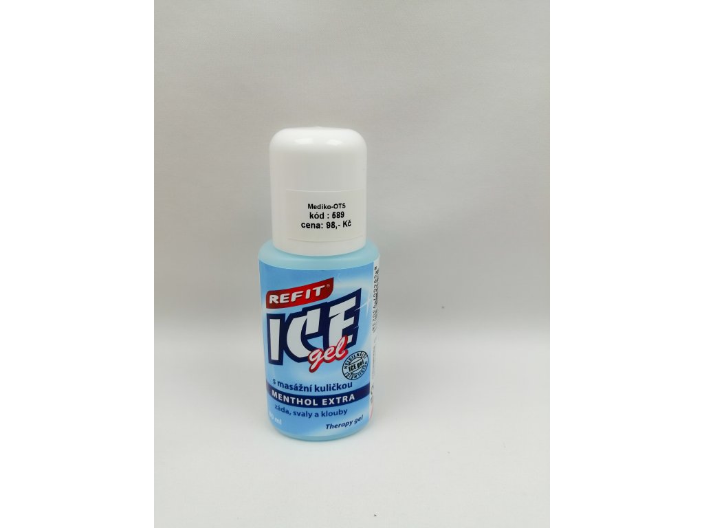 Refit Ice gel roll-on menthol 2,5% na záda 80 ml