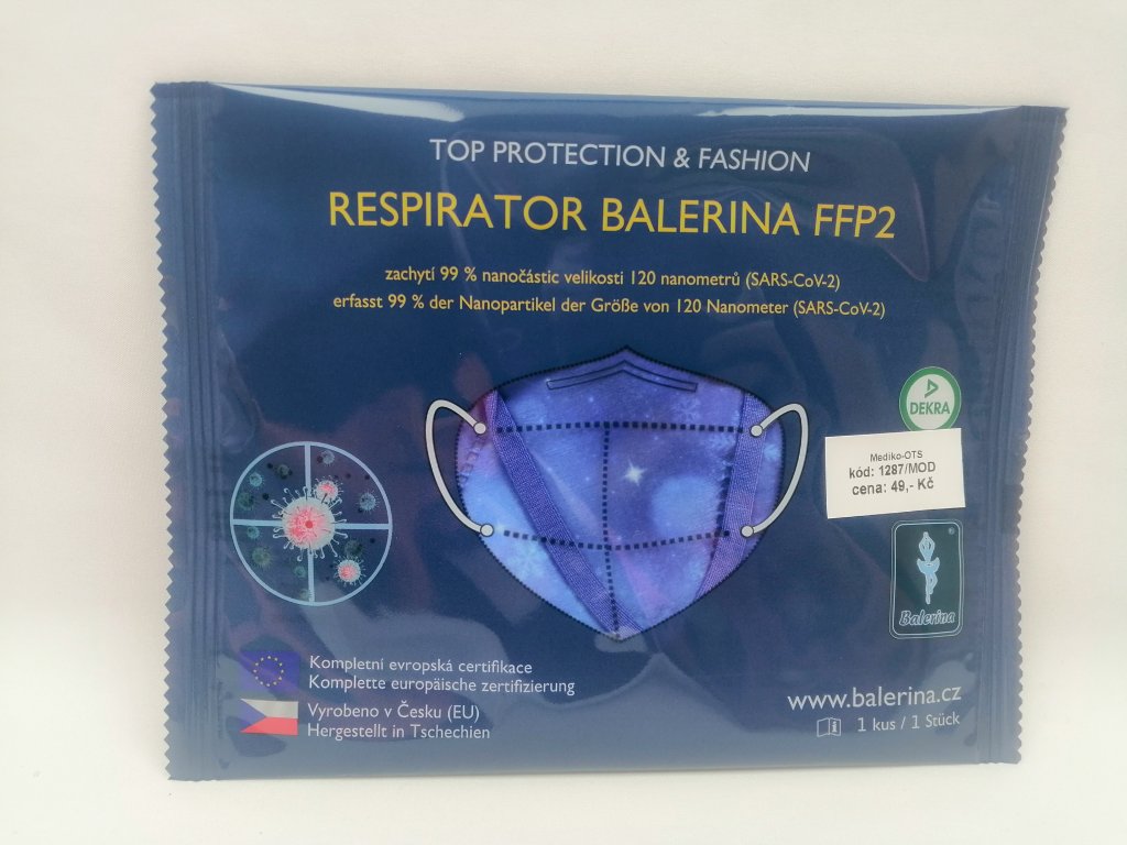 Respirátor nano FFP2 Balerina český