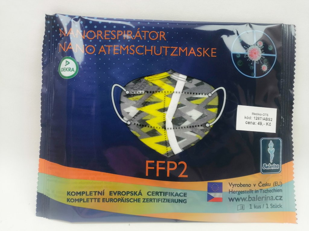 Respirátor nano FFP2 Balerina český