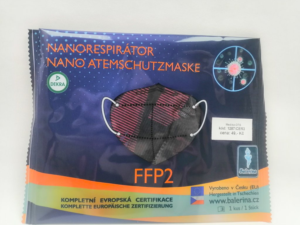 Respirátor nano FFP2 Balerina český