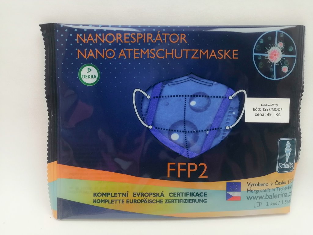 Respirátor nano FFP2 Balerina český