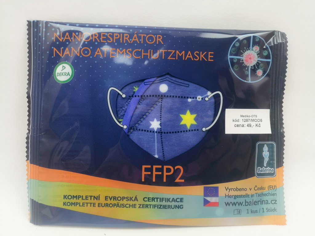 Respirátor nano FFP2 Balerina český