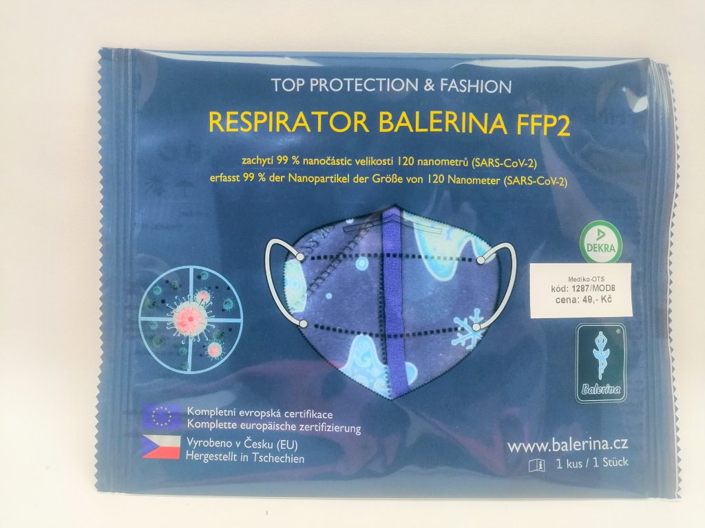 Respirátor nano FFP2 Balerina český