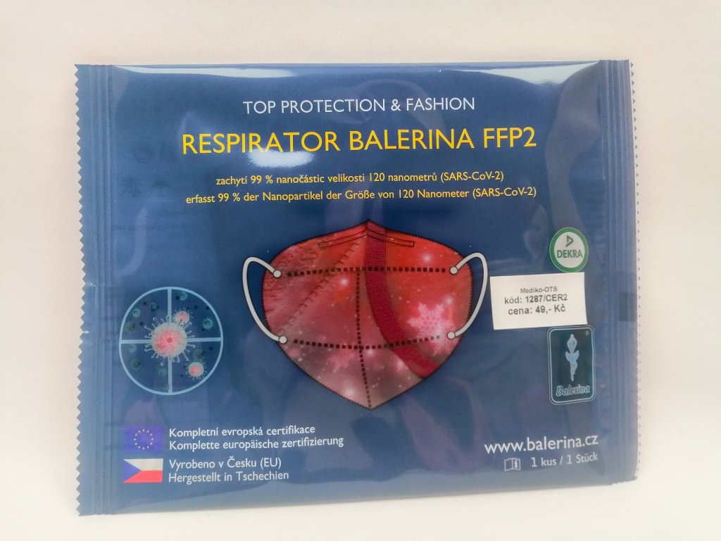 Respirátor nano FFP2 Balerina český