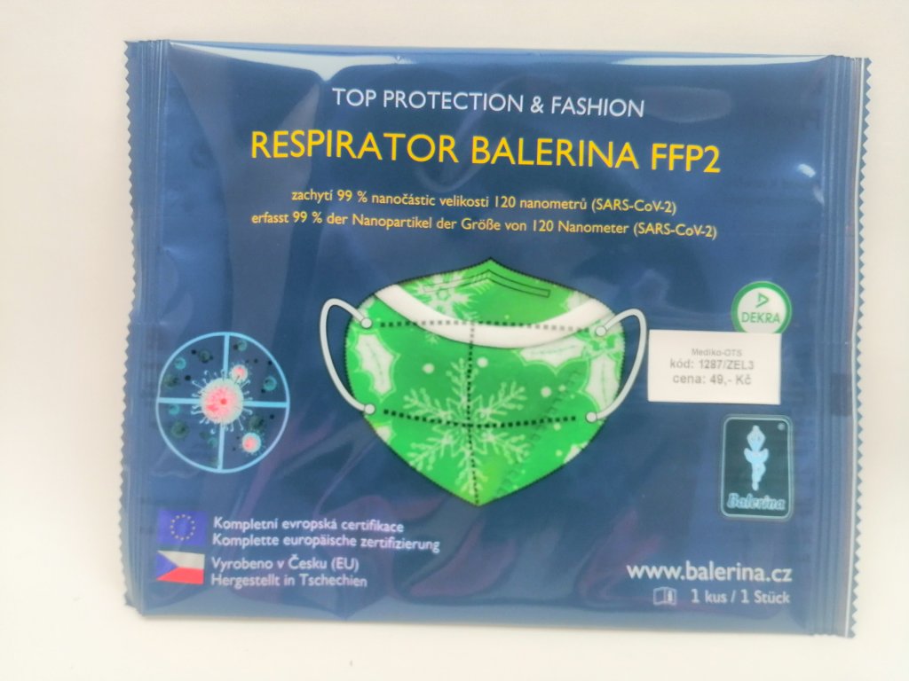 Respirátor nano FFP2 Balerina český