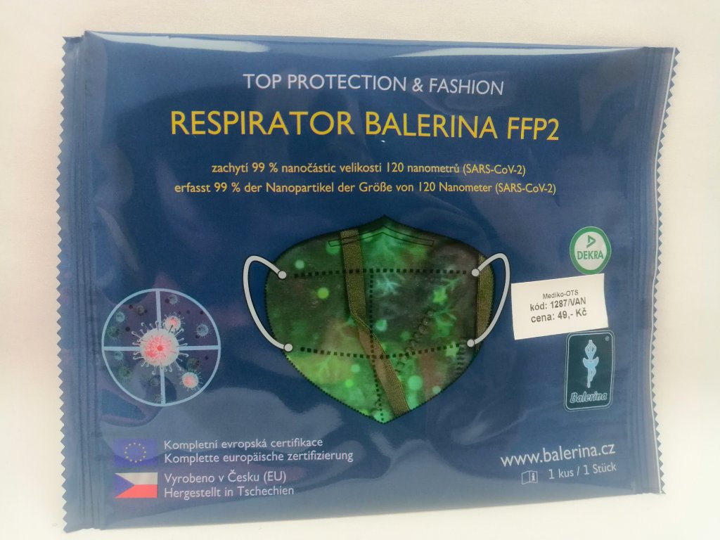 Respirátor nano FFP2 Balerina český