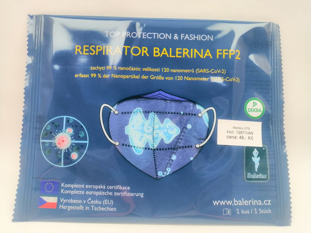 Respirátor nano FFP2 Balerina český