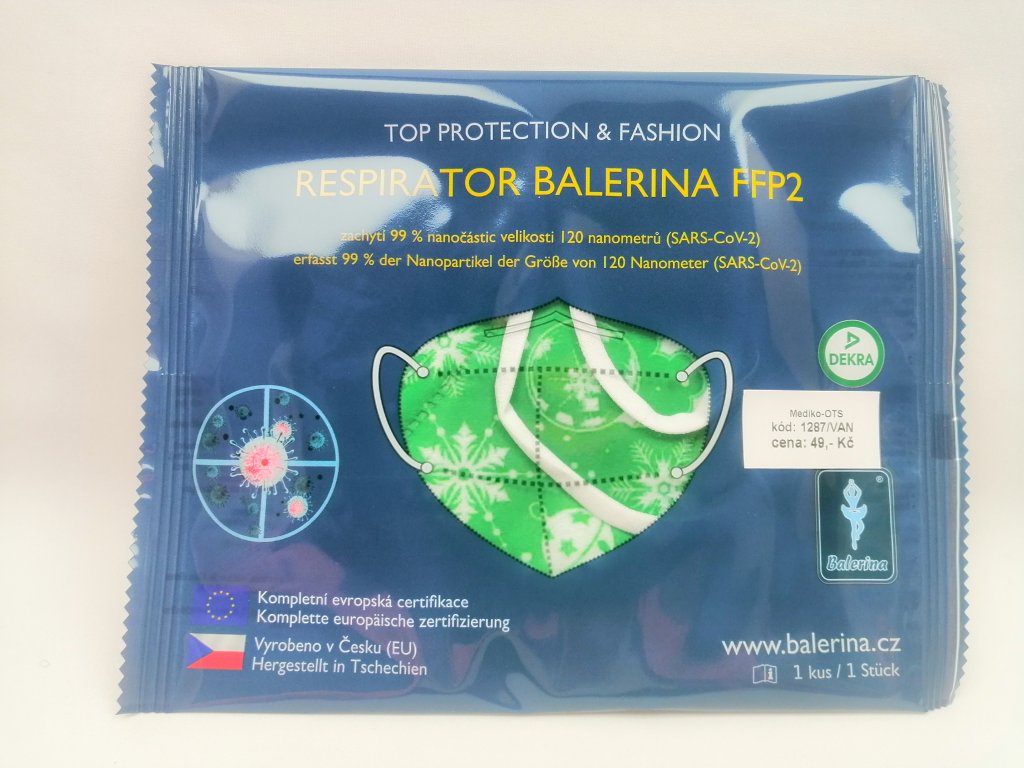 Respirátor nano FFP2 Balerina český