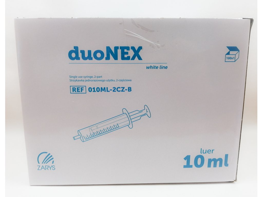 Stříkačka injekční 10 ml Duonex /100 ks/