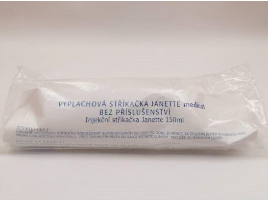 Stříkačka výplachová Janette 150 ml s oušky bez příslušenství