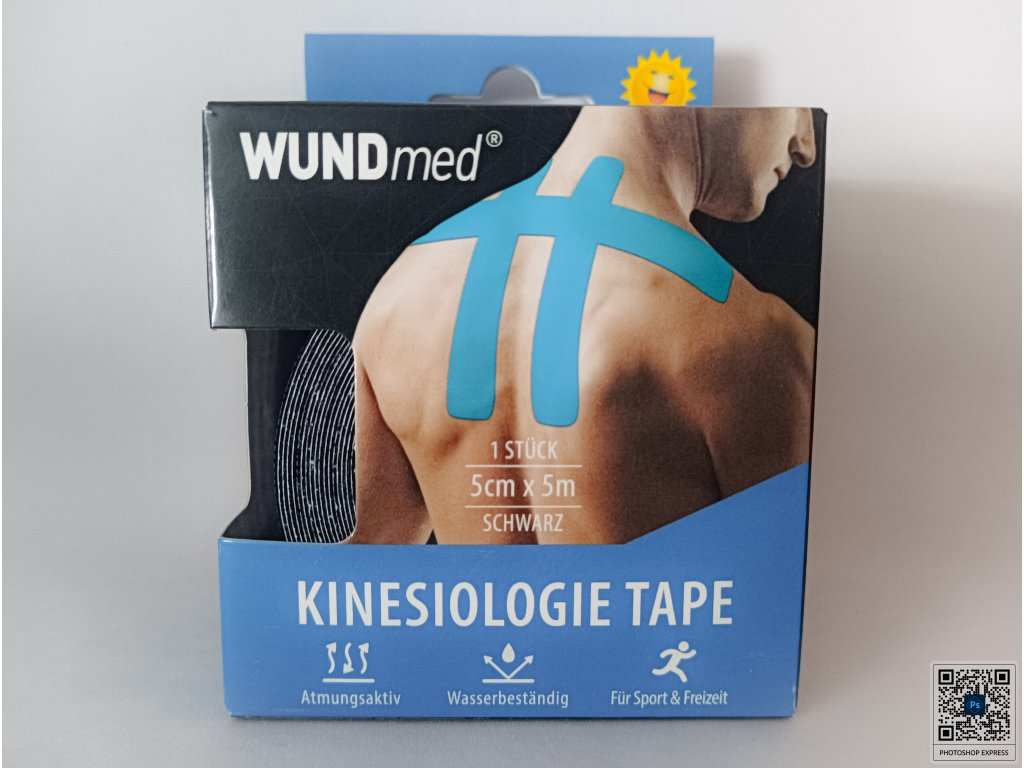 Tejpovací páska WUNDmed kinesiologie tape 5 cm x 5 m černá