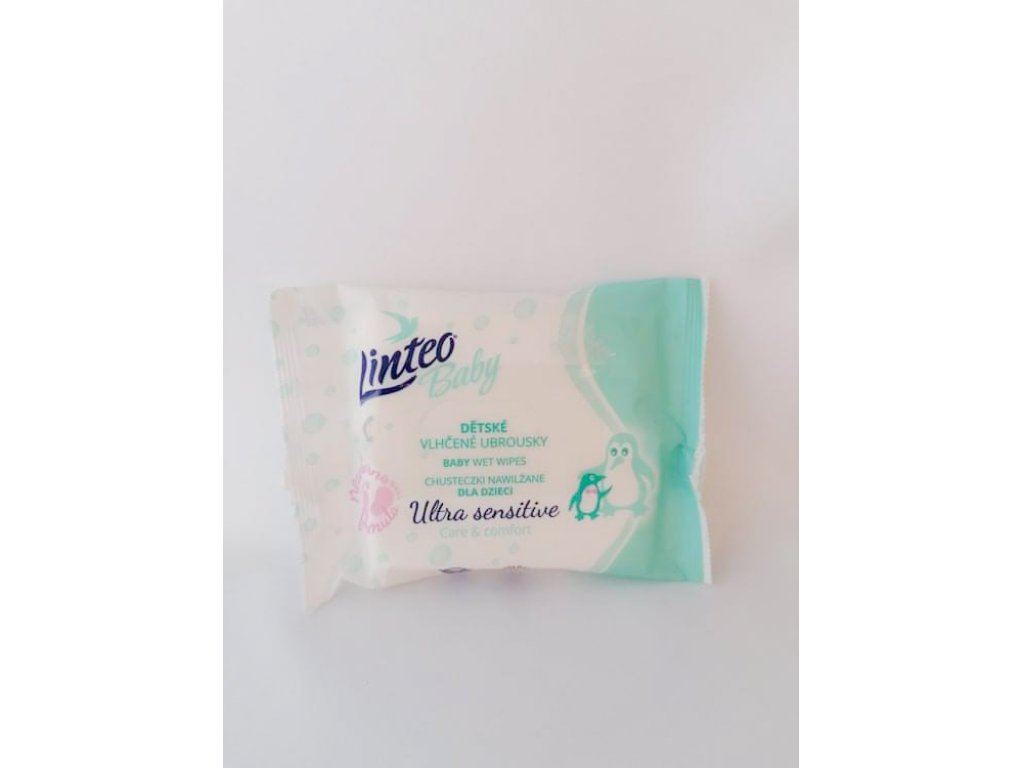 Ubrousky vlhčené Linteo Baby /10 ks/ ultra sensitive