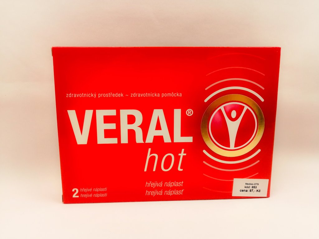 VERAL HOT hřejivá náplast /2 ks/