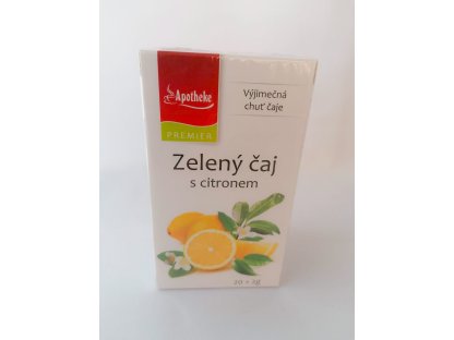 Čaj Apotheke Zelený čaj s citronem 20 x 2 g