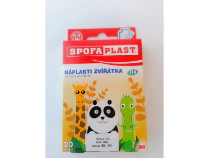 Dětské náplasti 3M Spofaplast Zvířátka /20 ks/