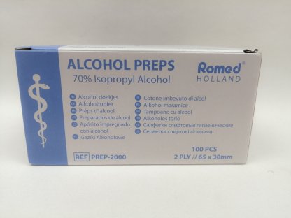 Dezinfekční gázové tampony s alkoholem Alcohol Preps /100 ks/