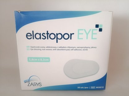 elastopor EYE, netkané oční krytí s absorpční vložkou, sterilní  5,8 x 8,3 cm /50 ks/