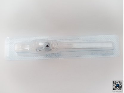 Intravenózní katetr KDM s křidélky a portem G 16 1,7 x 45 mm šedý