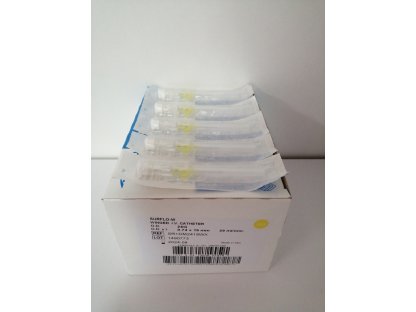 Intravenózní katetr Surflo 24G 0,74 x 19 mm s křídly žlutý 2