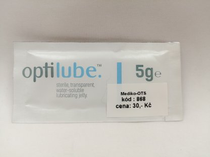 Lubrikační gel na zdravotnické pomůcky Optilube v sáčku 5 g