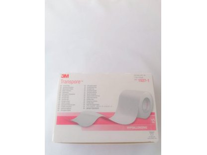 Náplast 3M Transpore 2,5 cm x 9,15 m /1 ks/ 2